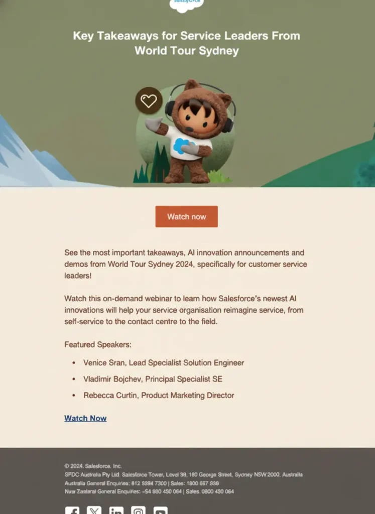 key takeaway for service leaders from world tour sydney