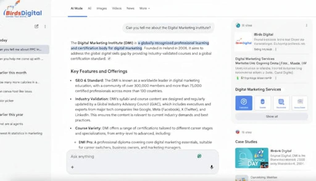 What does AI Mode look like