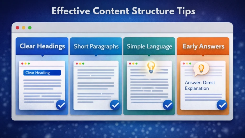 Effective content structure tips