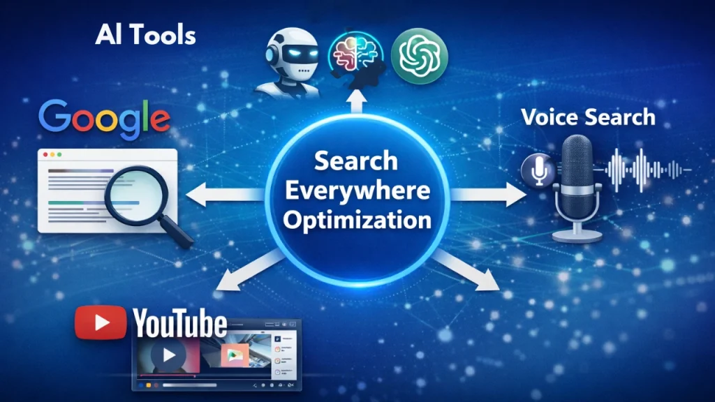 Search Everywhere Optimization across platforms