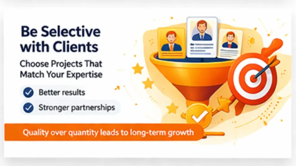 Be Selective with clients