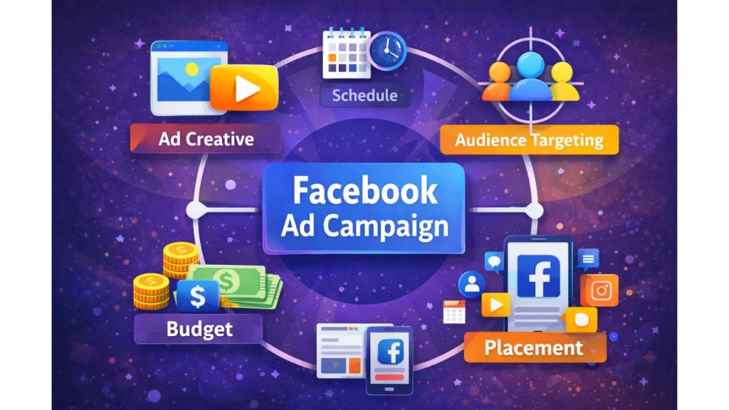 components of facebook ad campaign